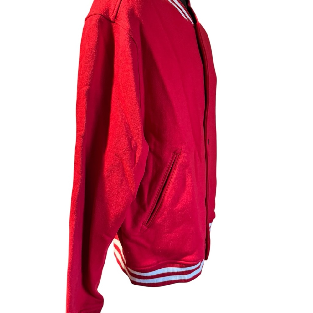 American apparel varsity jacket bomber coat red sports - Picture 3 of 5